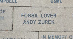 Rick's brick in the memory walkway.  This is under his old name.