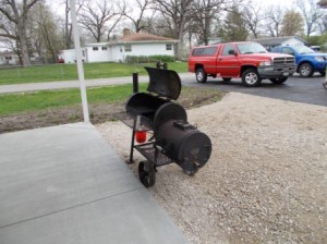 The smoker is ready to go.