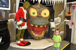 Hey, it's the Grinch and his helper, Cael.
