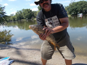 Rich and another one of his carp.