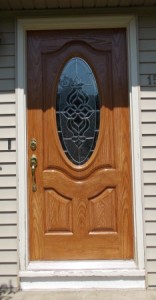 My refinished and refurbished front door.  Thanks, Rich.