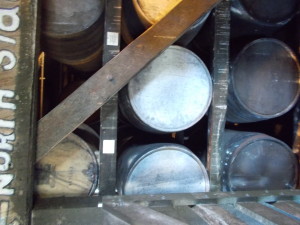 Trophy barrels in the rick.