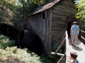 Grist mill at Cades Cove.  It was actually working while we were there.