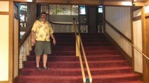 Rich on the stairway to Bourbon in Galt House.