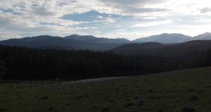 Almost sundown in the Big Horn Mts in Wyoming.