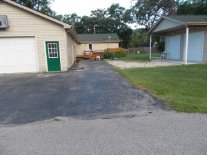 The existing driveway was so old and crumbling while there was only gravel for the new garage.