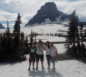 Joe, Rich, Zerah, Sean, and Alex at Logan's Pass