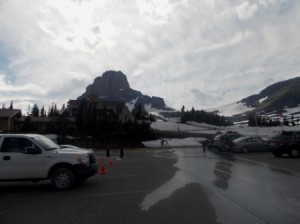 From the parking lot at Logan's Pass