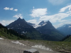 Looking down into McDonald valley.