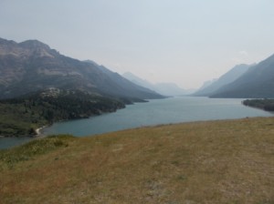 Looking down the lake from Prince of Wales hotel bluff 