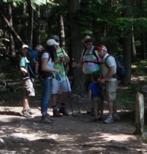 On the trail to McDonald Falls.