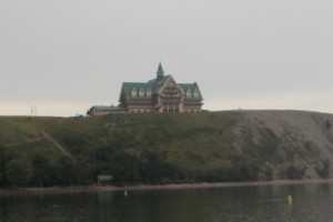 Prince of Wales hotel from down in Waterton