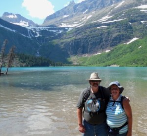 Rich and Joy at Grinnell Lake.