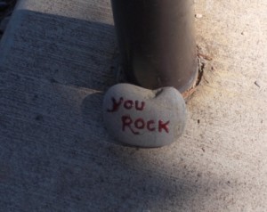 Saw this on the steps at Apgar Village.