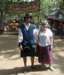 Rick and Carrie at the faire.