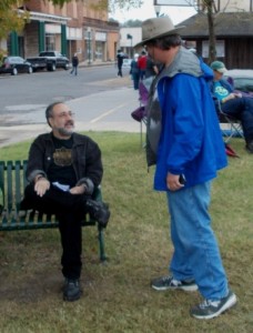 Rich talking to Bruce Iglauer, founder of Alligator Records.