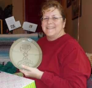 I got the platter that Rick made in Ceramics.
