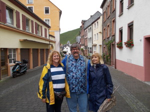 Joy, Rich, and Aunt Uschi in Bernkastel.