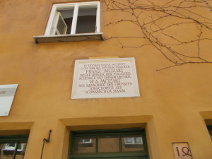 Mozart's great-grandfather was a builder at the Fuggerei and lived in the apartment on top