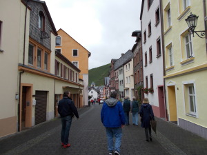 My companions walking around Bernkastel.