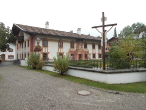 Ammergauplatz in the town of Oberammergau.