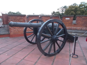 Cannon down on the fort.