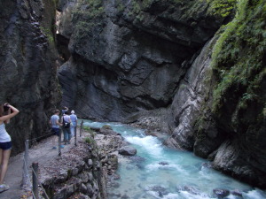Entering the Partnachklamm.
