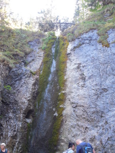 Waterfall that is almost dry.