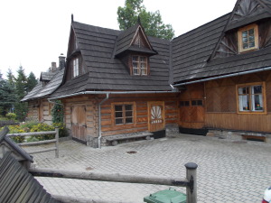 Some of the older style homes in Zakopane.