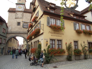 Another view of our hotel at the Markusum Tower of the wall.