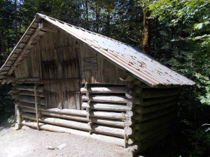 Shepherd's hut on the trail to the meadow.