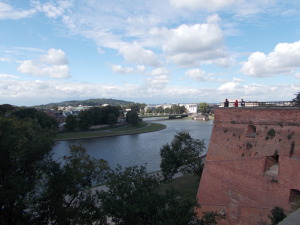 Vistula River from the city wall at Wawel Castle.