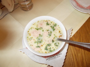 Zurek soup for lunch. Yummy!