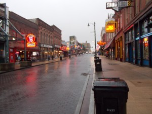 Beale Street in the rain